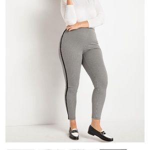 Eloquii Houndstooth Pull-on Ponte Pant